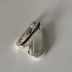 Jenny Bird Silver 1” Huggies